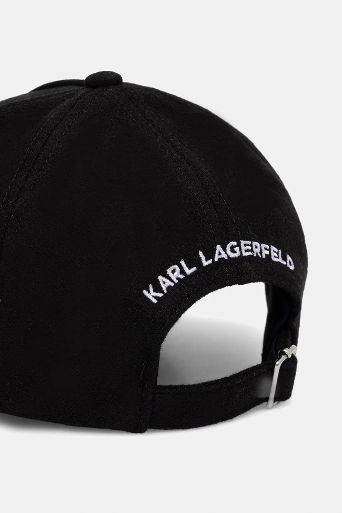 Accesorii Karl Lagerfeld șapcă pentru femei cu amestec de lână K/AUTOGRAPH B3W33005 negru