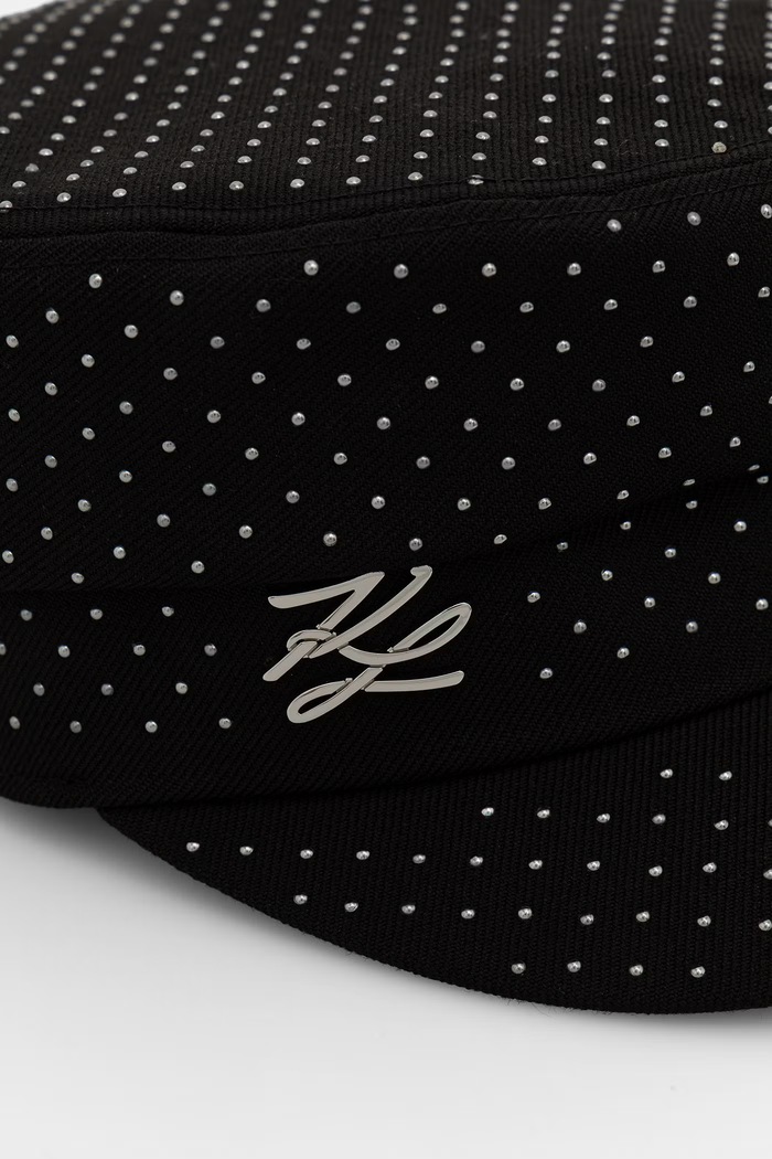 Karl Lagerfeld bekovka dámská vlněná K/AUTOGRAPH B3W33007 černá AW26