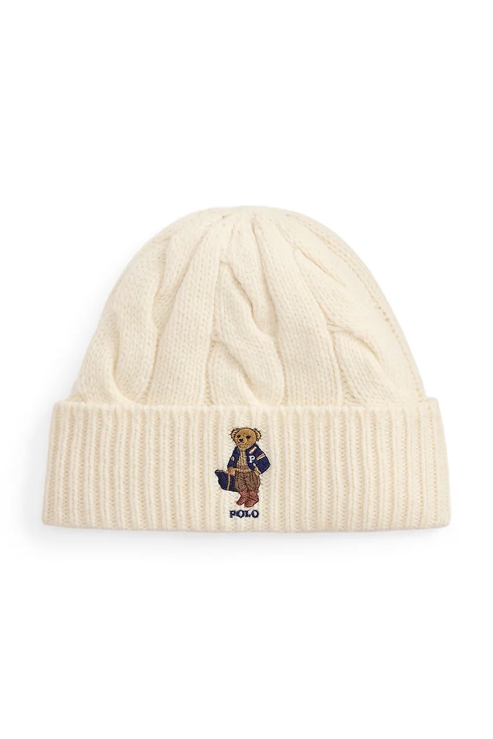 Polo Ralph Lauren czapka beanie damska beżowy 455P18118