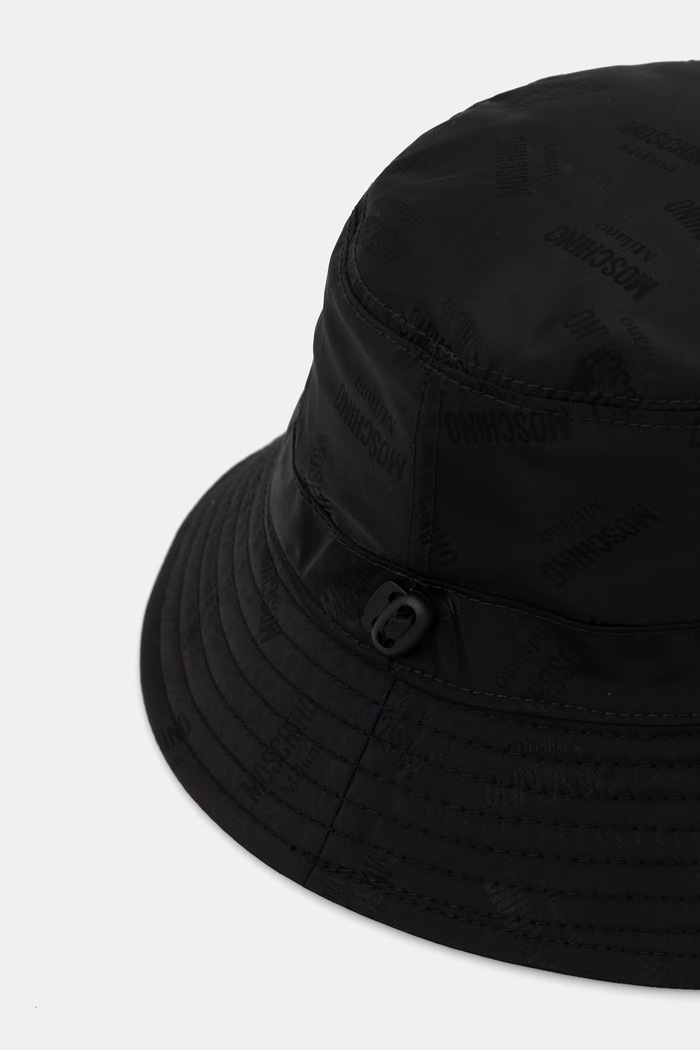 Akcesoria Moschino kapelusz bucket damski M3481.65476 czarny