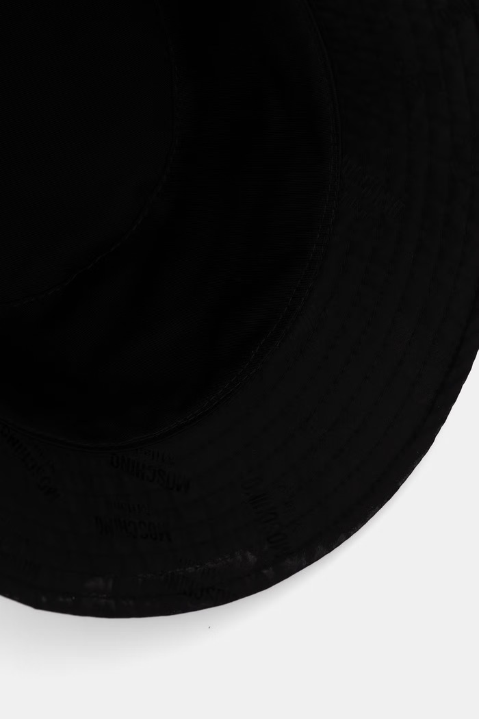 Moschino kapelusz bucket damski czarny M3481.65476