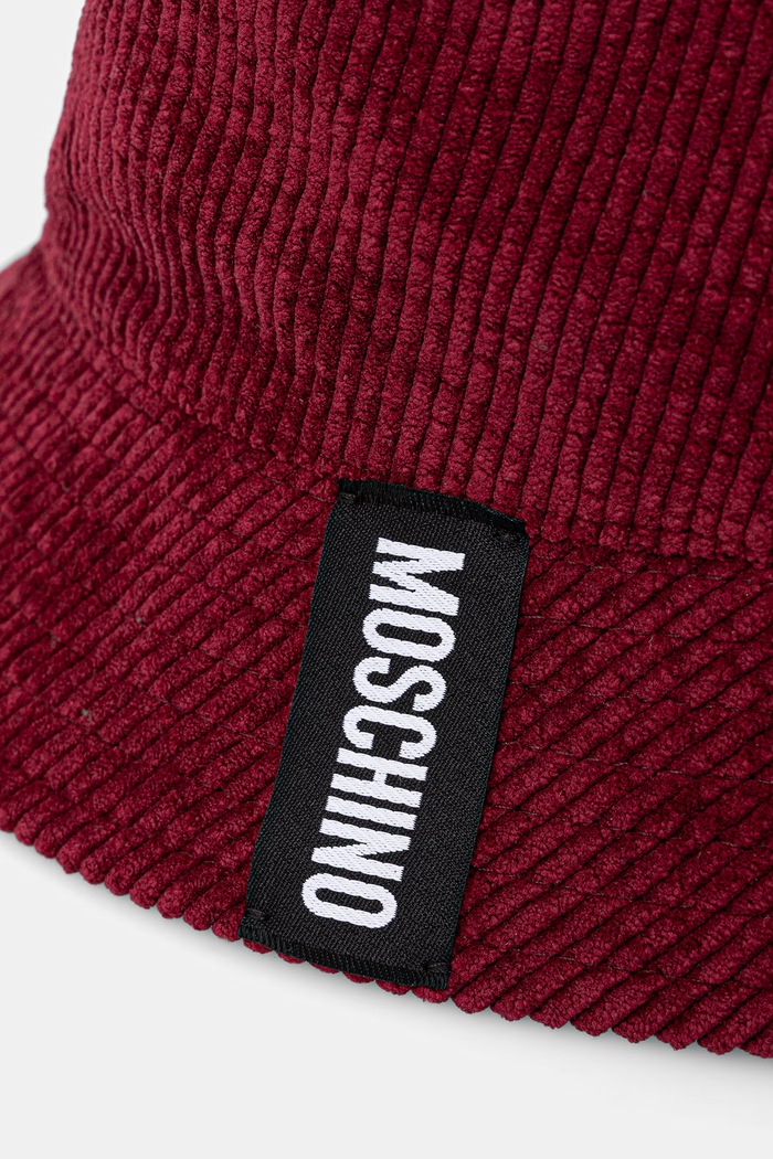 Akcesoria Moschino kapelusz bucket damski M3482.65475 bordowy