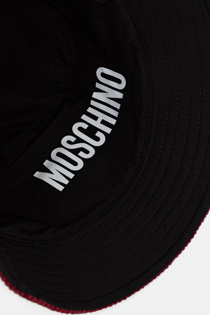 Moschino kapelusz bucket damski M3482.65475 bordowy