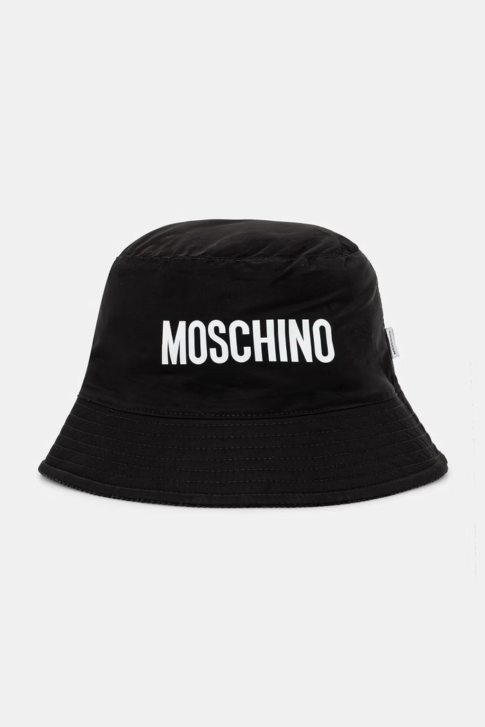 Moschino kapelusz bucket damski M3482.65475 czarny AW26