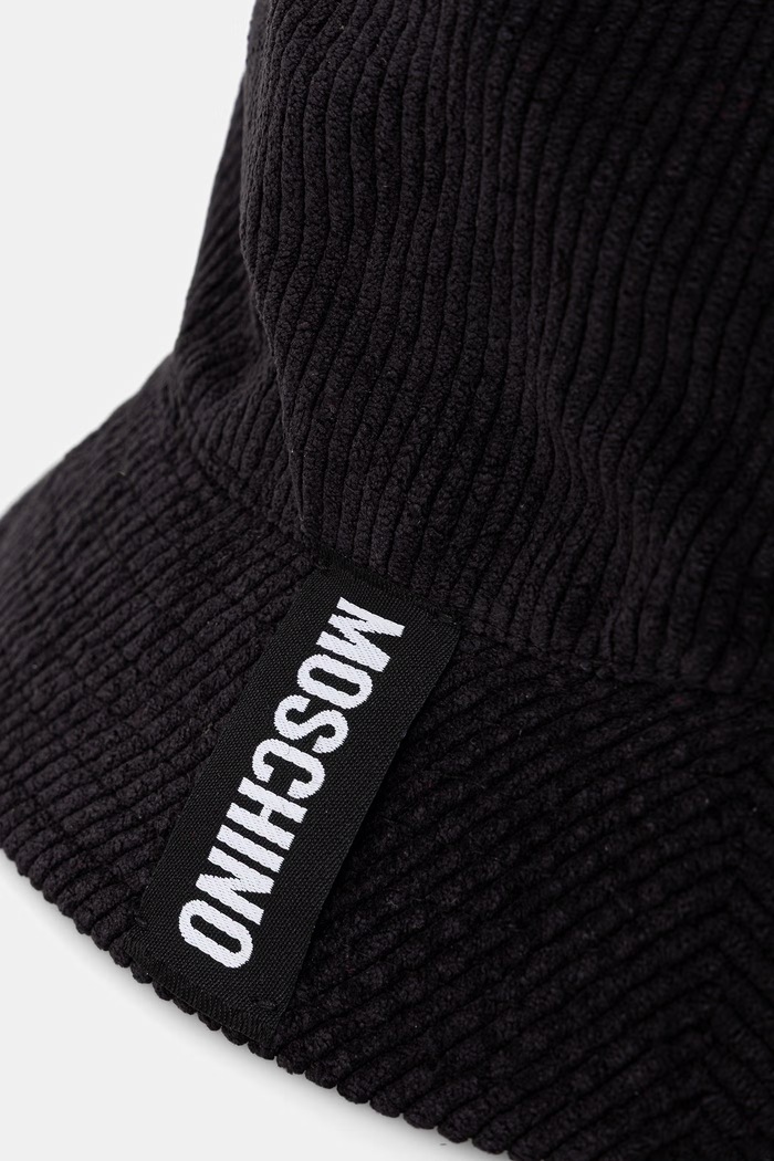 Akcesoria Moschino kapelusz bucket damski M3482.65475 czarny