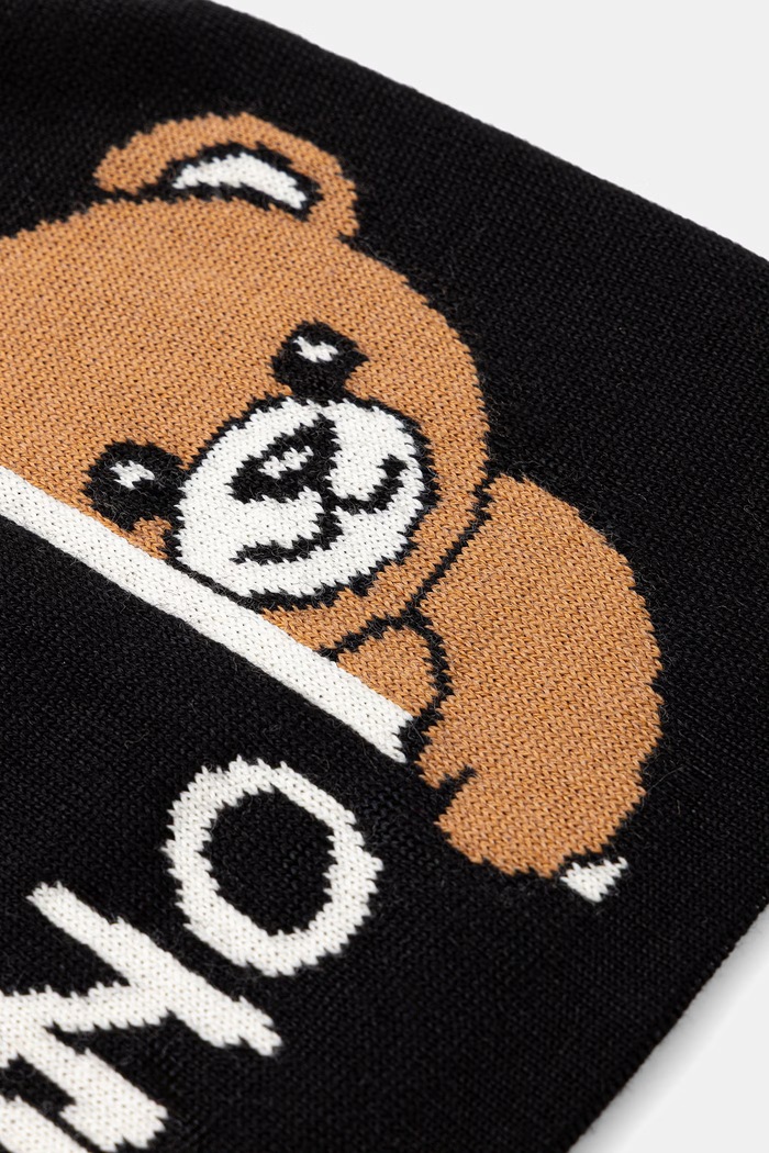 Akcesoria Moschino czapka damska z wełną M3466.65417 czarny