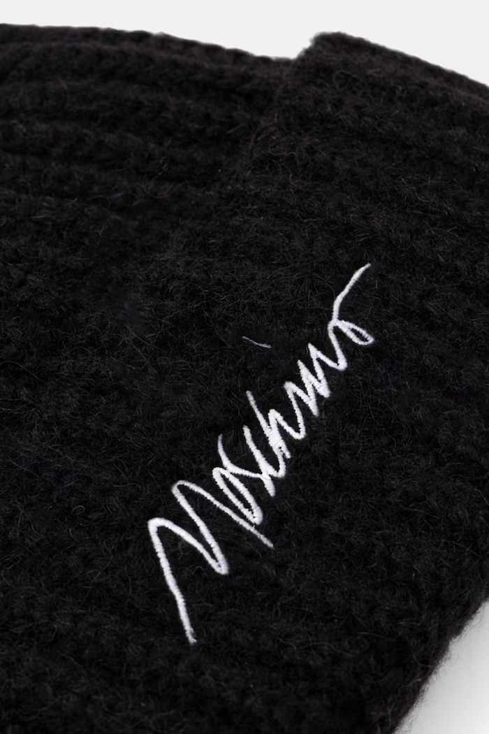 Akcesoria Moschino czapka beanie damska z wełną M3480.65423 czarny