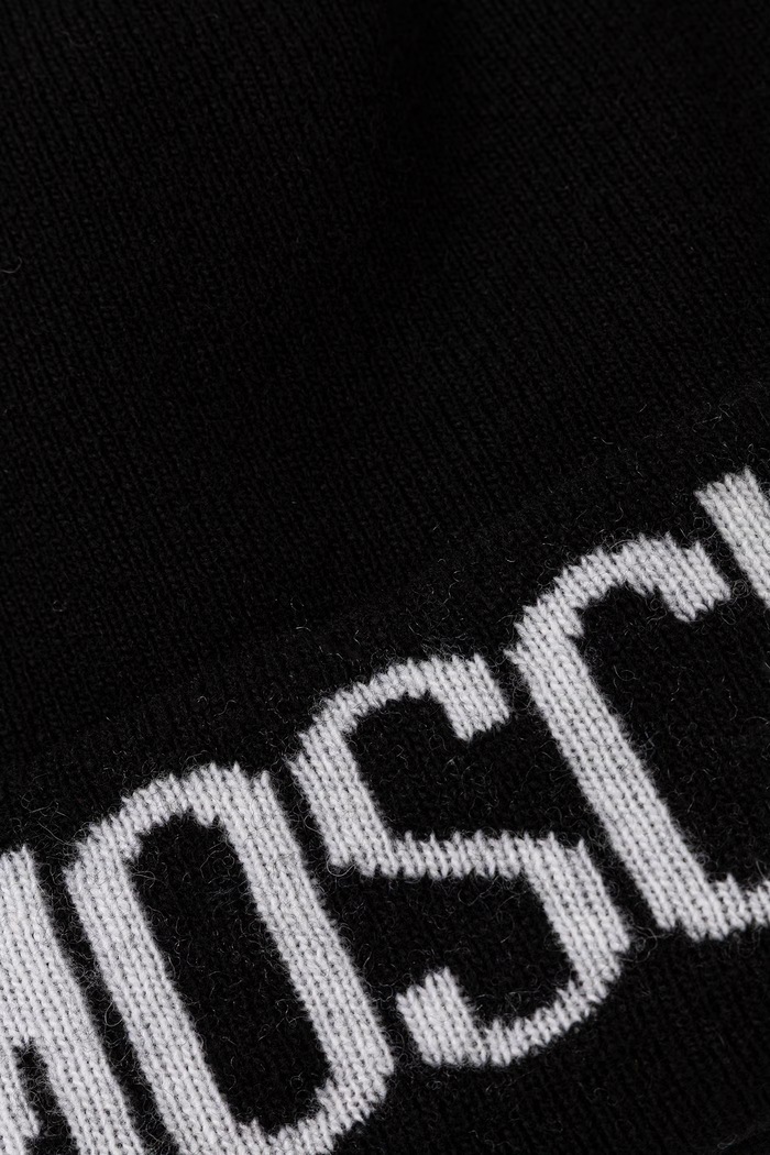 Akcesoria Moschino Czapka beanie damska z wełną M3483.65477 czarny