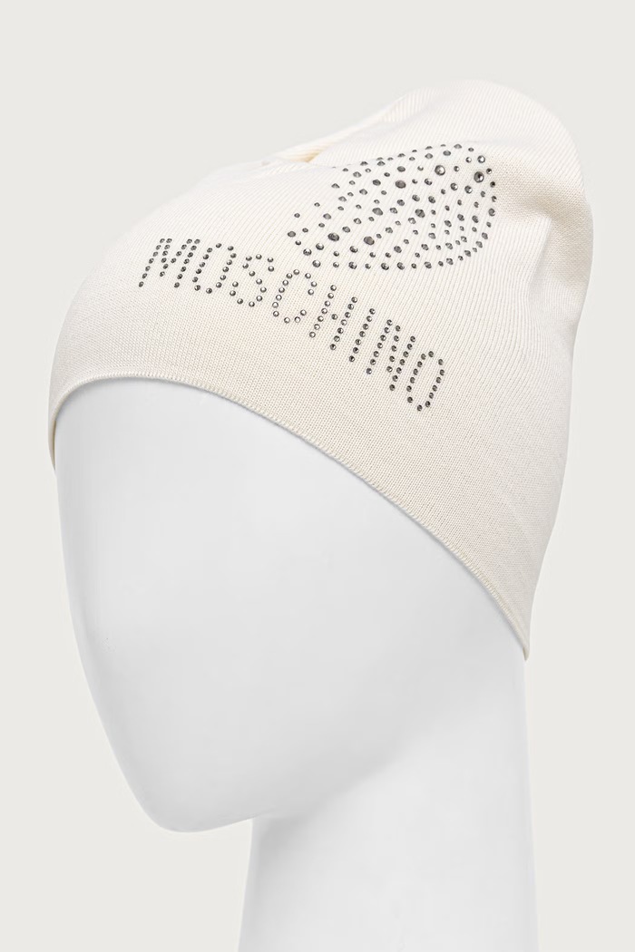 Moschino Czapka damska wełniana M3474.65474 beżowy AW26