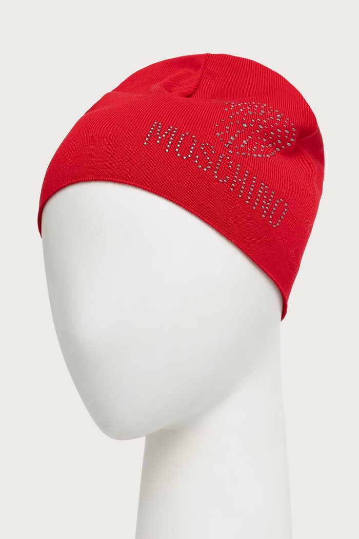 Moschino Czapka damska wełniana M3474.65474 czerwony AW26