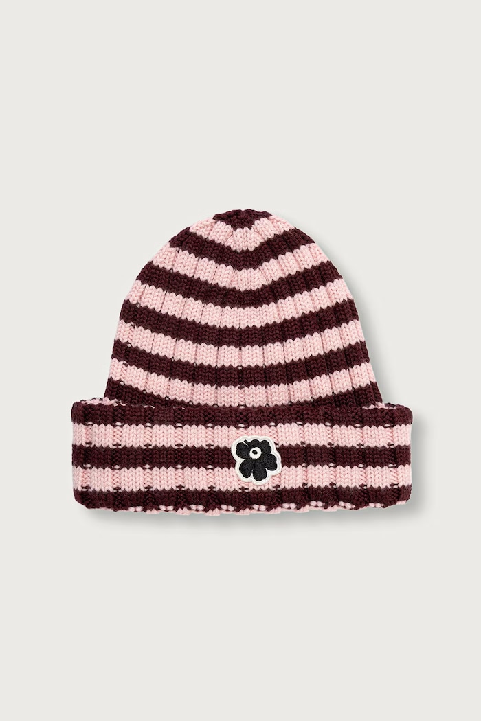 Marimekko Σκούφος beanie γυναικείος μάλλινος ροζ 096241