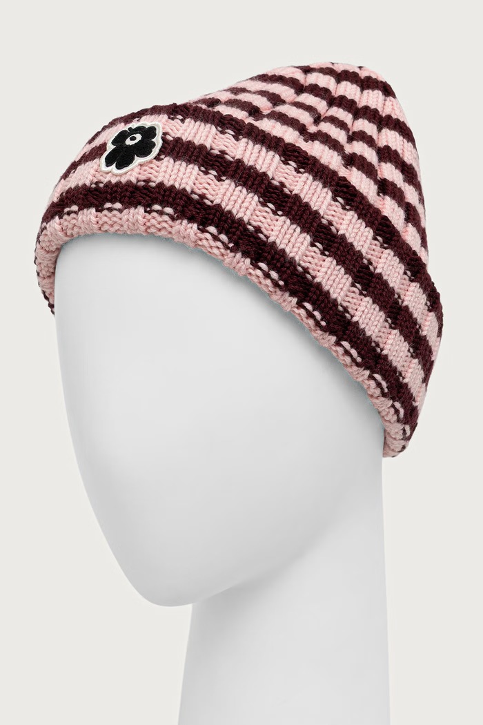 Marimekko Σκούφος beanie γυναικείος μάλλινος 096241 ροζ AW26