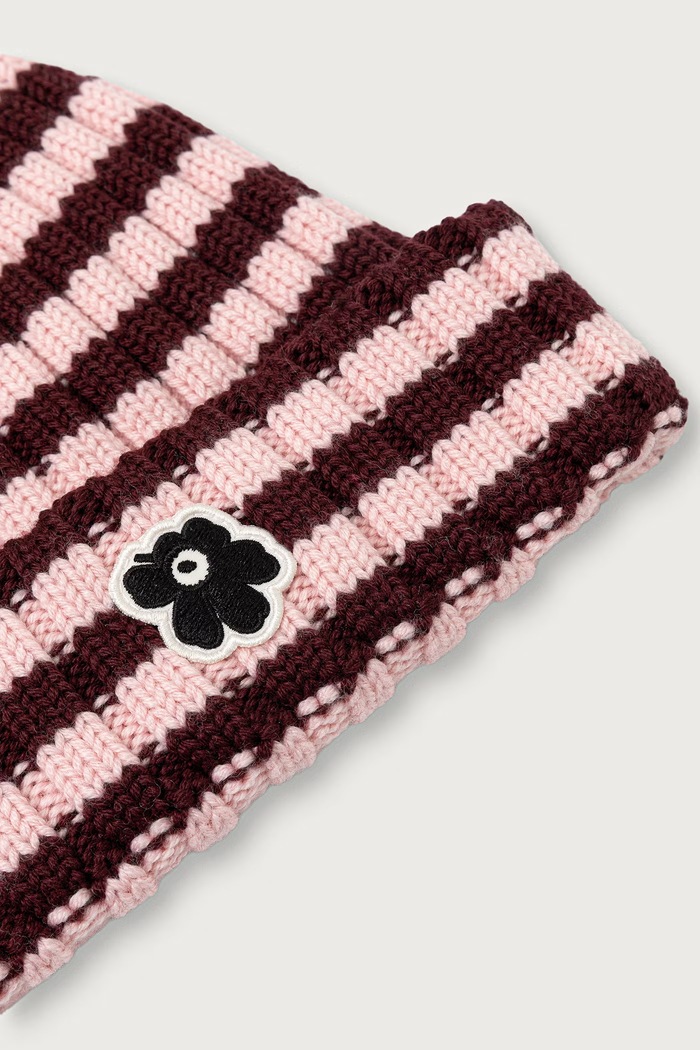 Αξεσουάρ Marimekko Σκούφος beanie γυναικείος μάλλινος 096241 ροζ