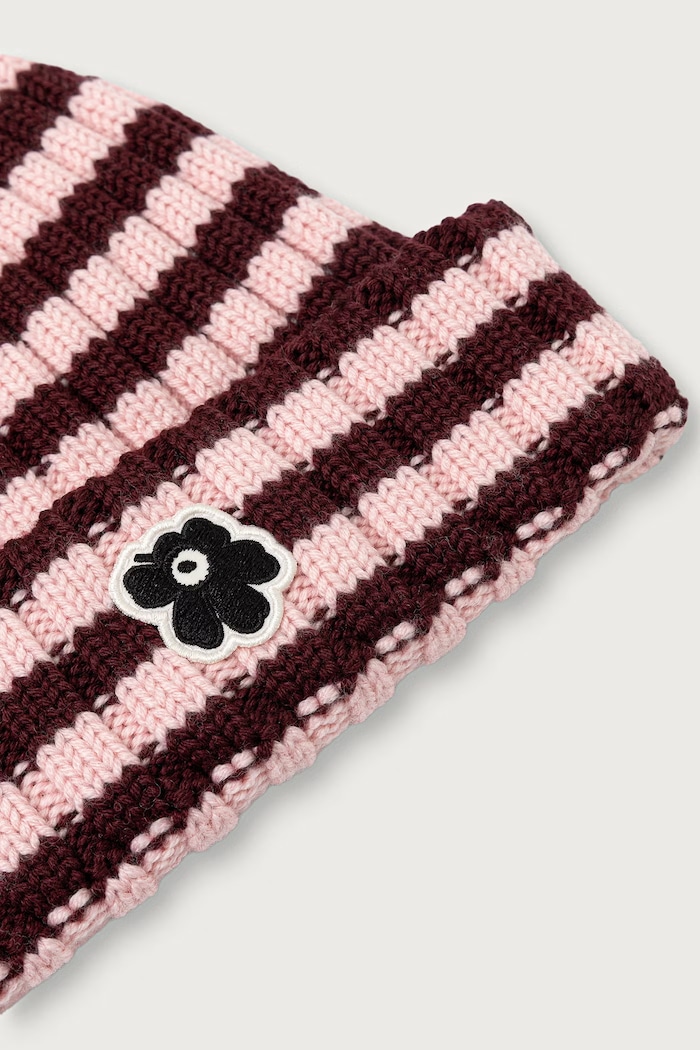 Αξεσουάρ Marimekko Σκούφος beanie γυναικείος μάλλινος 096241 ροζ