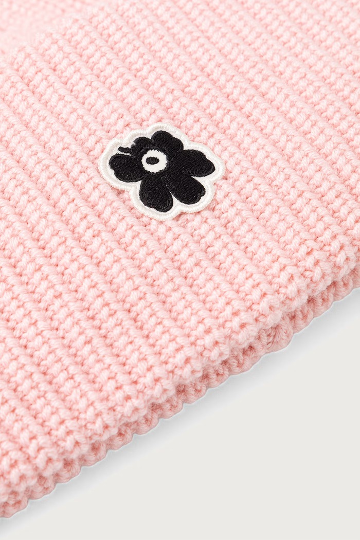 Marimekko Beanie kapa za žene od vune 096237 roza AW26