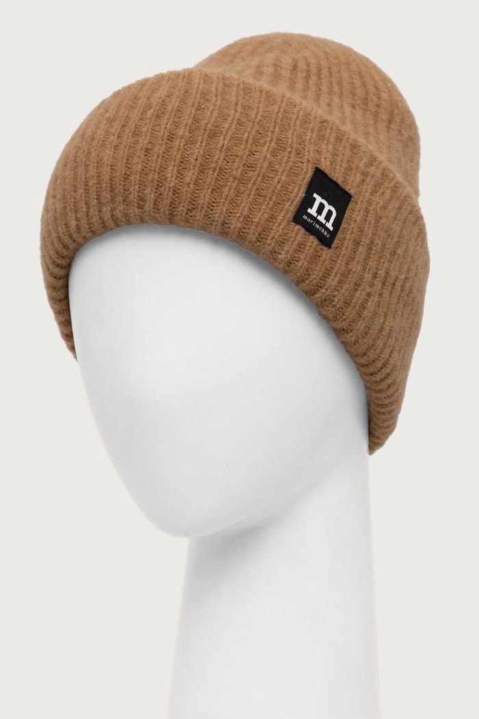 Marimekko Czapka damska z wełną 096220 beżowy AW26