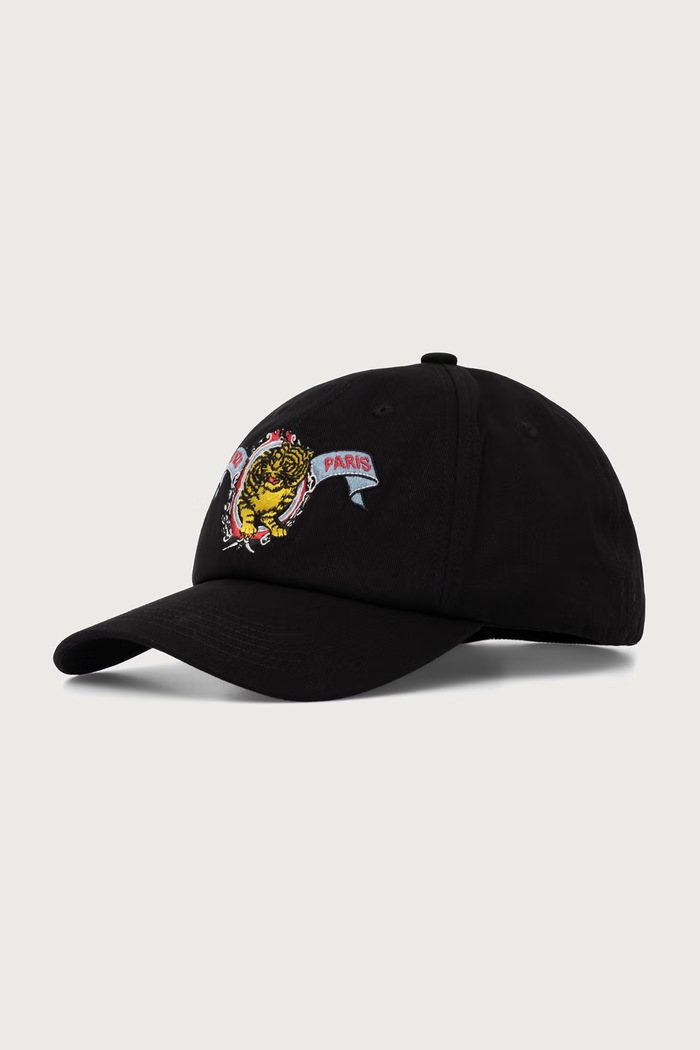 Kenzo czapka z daszkiem damska bawełniana czarny FG68AC801F49