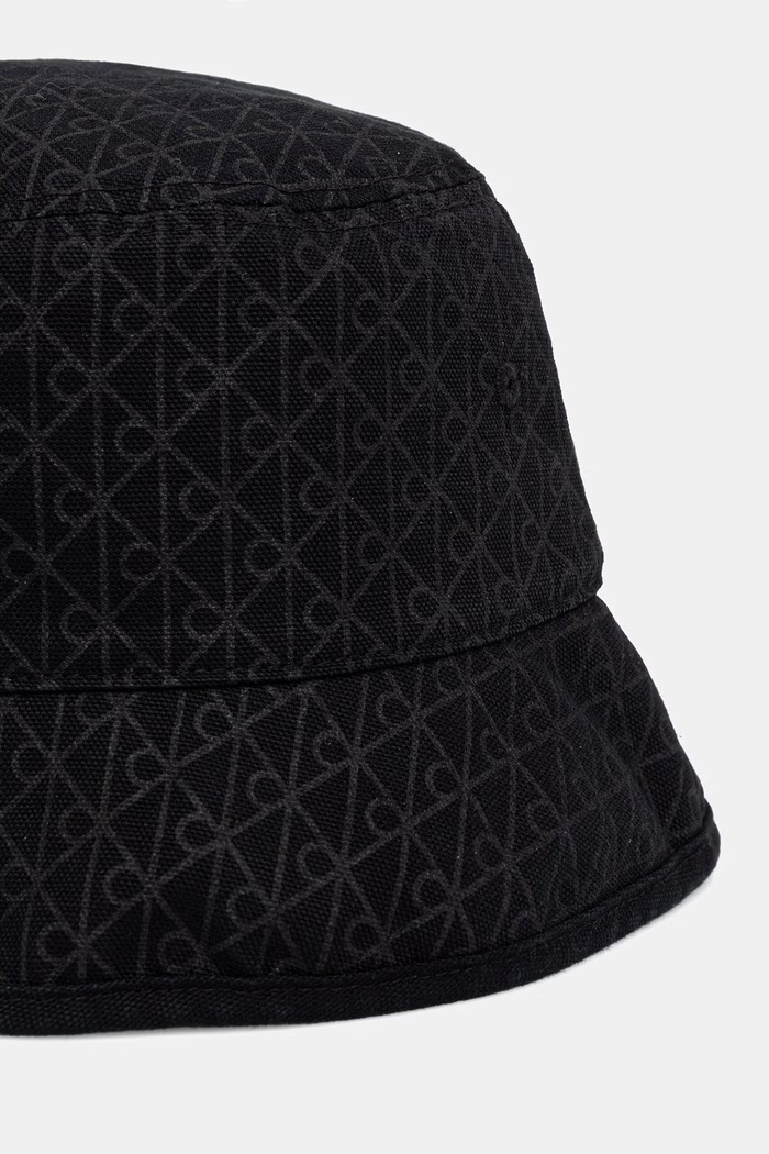 Akcesoria Calvin Klein kapelusz bucket damski bawełniany LV04F5100G czarny