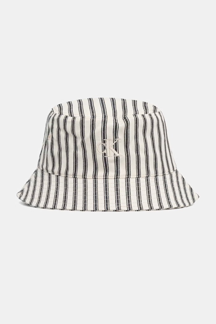Calvin Klein klobúk bucket dámsky bavlnený béžová LV04F5083G