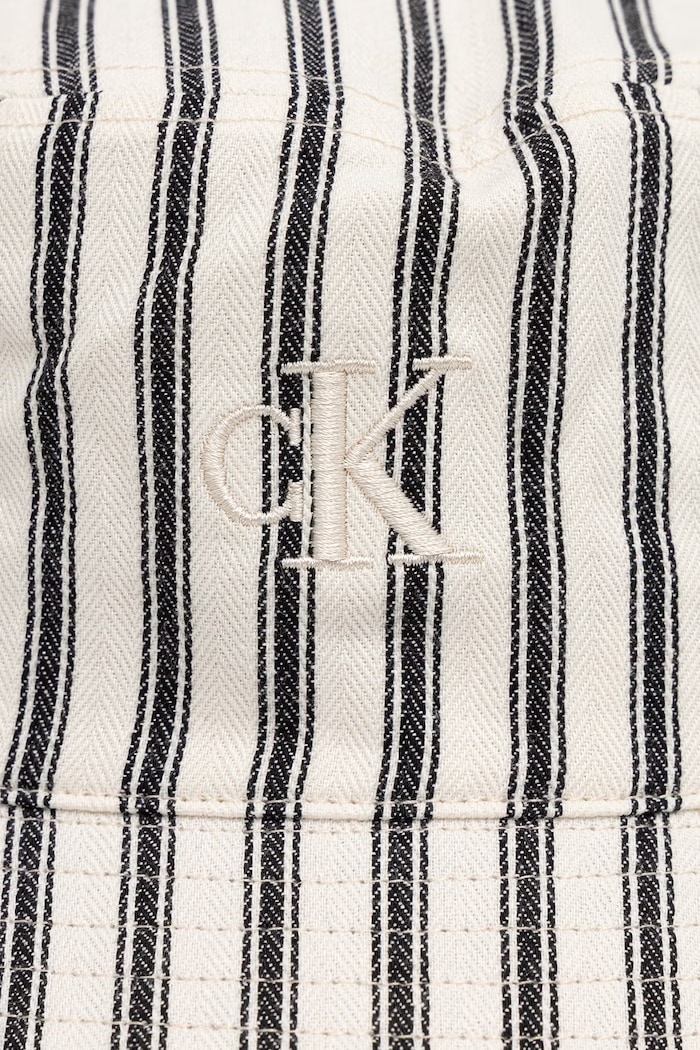 Calvin Klein klobúk bucket dámsky bavlnený béžová LV04F5083G