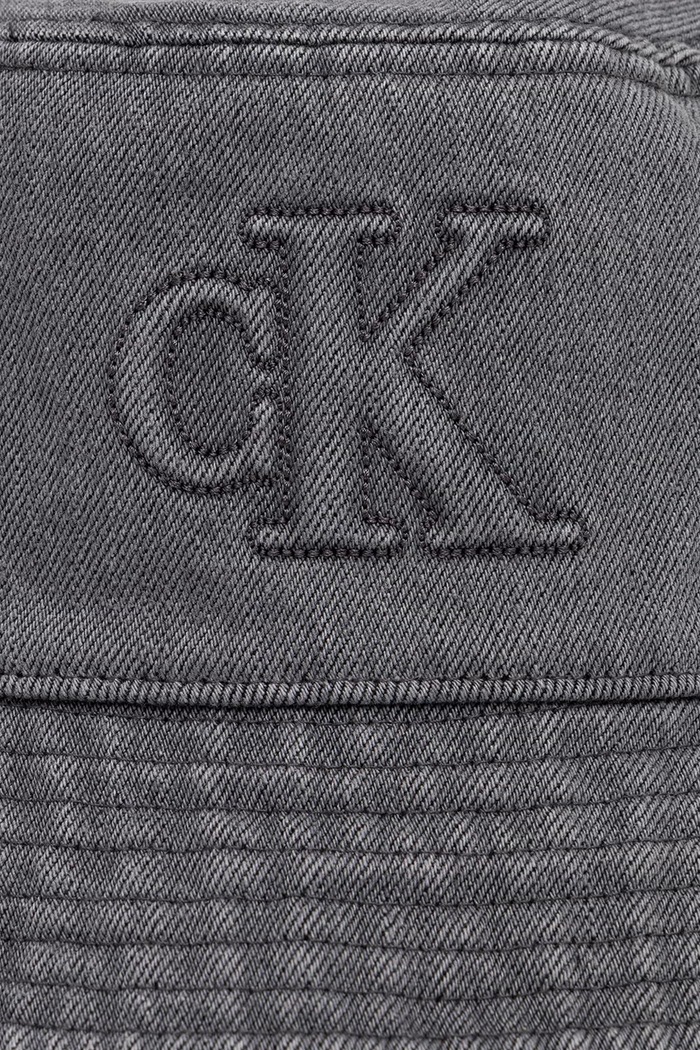 Calvin Klein kapelusz bucket damski jeansowy szary LV04F5081G