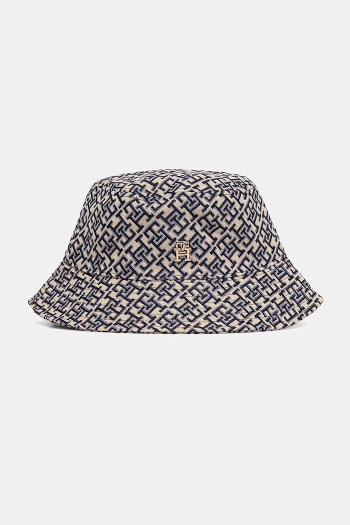 Tommy Hilfiger kapelusz bucket damski beżowy AW0AW18868