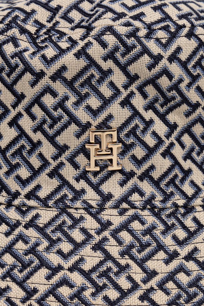 Tommy Hilfiger kapelusz bucket damski beżowy AW0AW18868