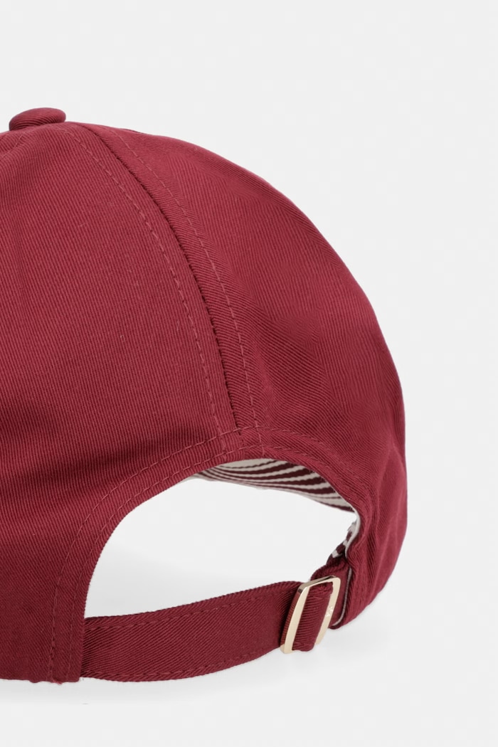 Tommy Hilfiger čiapka so šiltom dámska bavlnená AW0AW18678 burgundské AW26