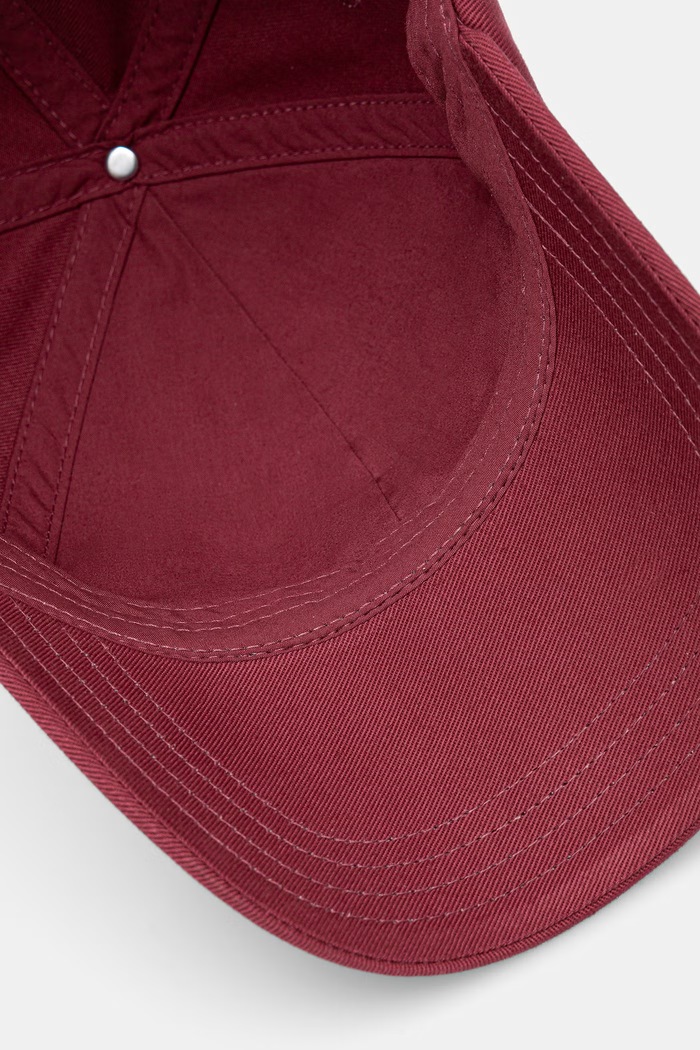 BOSS čiapka so šiltom dámska bavlnená Ari-B-Icon-Small-TW burgundské 50567665