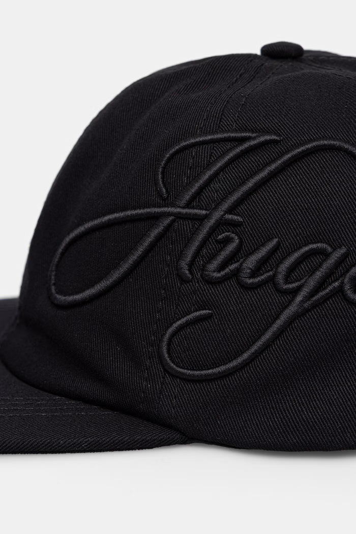 HUGO καπέλο μπέιζμπολ γυναικείο βαμβακερό Angye 50566667 μαύρο AW26