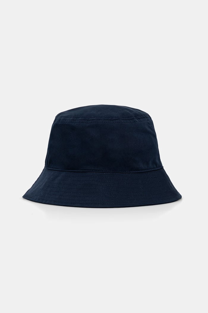 Tommy Jeans καπέλο bucket γυναικείο βαμβακερό AW0AW18870 σκούρο μπλε AW26