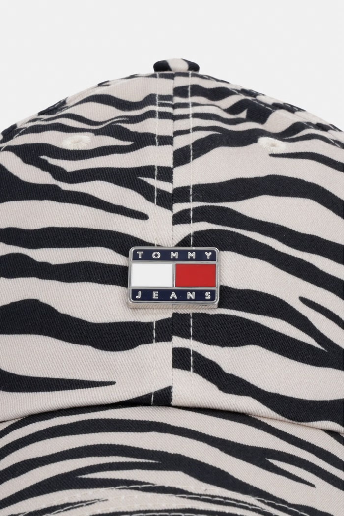 Tommy Jeans bejzbolska kapa ženska pamučna AW0AW18838 crna AW26