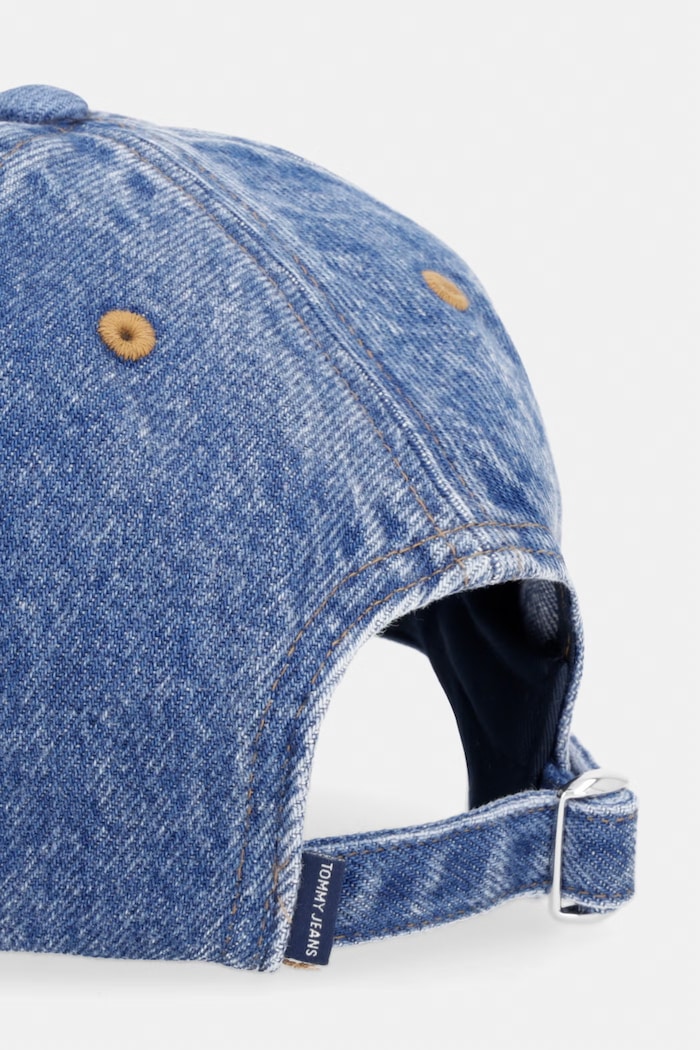 Accesorii Tommy Jeans șapcă pentru femei din denim AW0AW18836 albastru