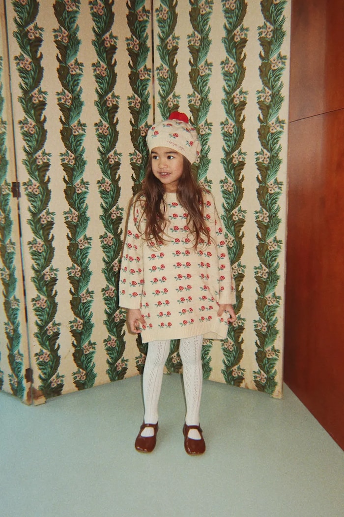 Konges Sløjd Beret dziecięcy z wełną BELOU BERET KS106391.9BY2