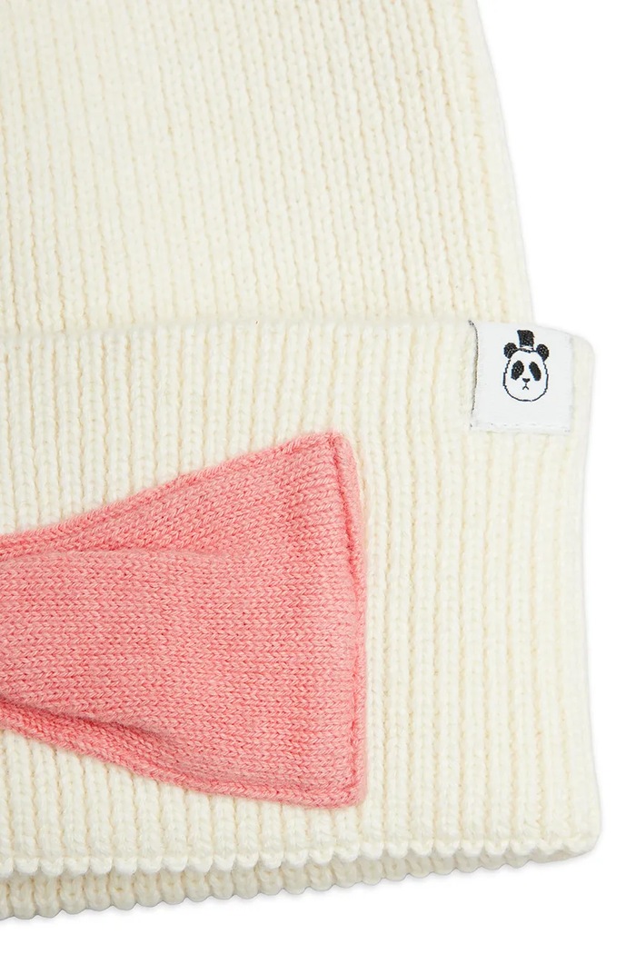 Mini Rodini czapka beanie dziecięca z dodatkiem wełny 26765114 biały AW26