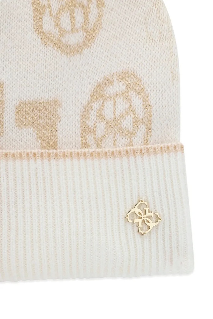 Guess Czapka i komin dziecięce z dodatkiem wełny J6BZ59.Z1929.9BY2 beżowy AW26