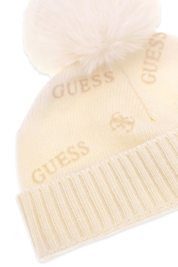 Dziewczynka Guess Czapka z pomponem dziecięca J6BZ44.Z1553.9BY2 beżowy