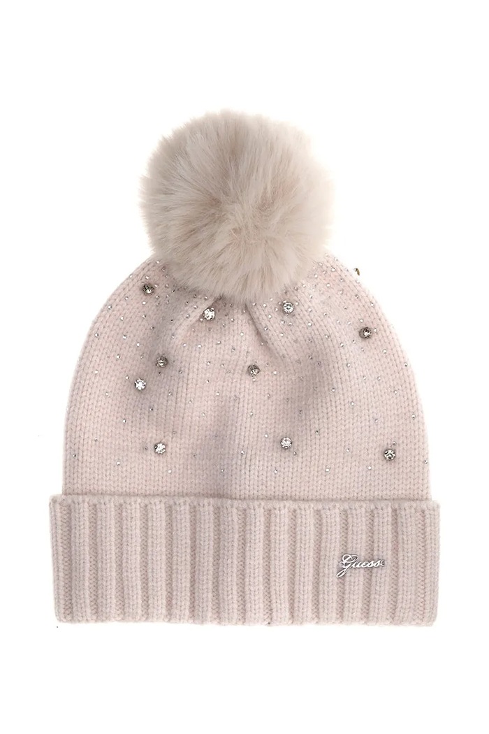 Guess Czapka z pomponem dziecięca biały J6BZ37.K5991.9BY2