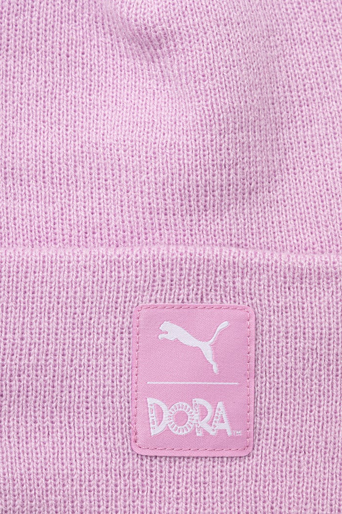 Puma czapka z pomponem dziecięca PUMA X DORA Mid Crown Pom B 273510 różowy AW26