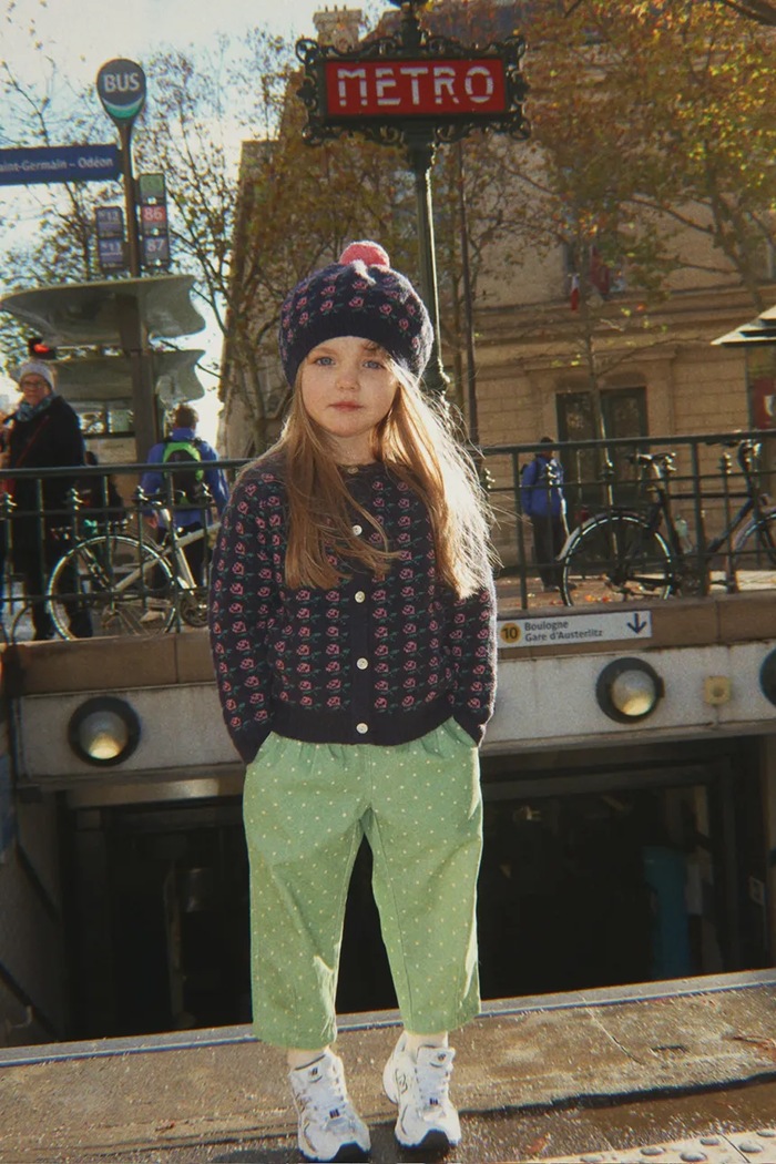 Konges Sløjd Beret dziecięcy z wełną BELOU BERET KS105905.9BY2