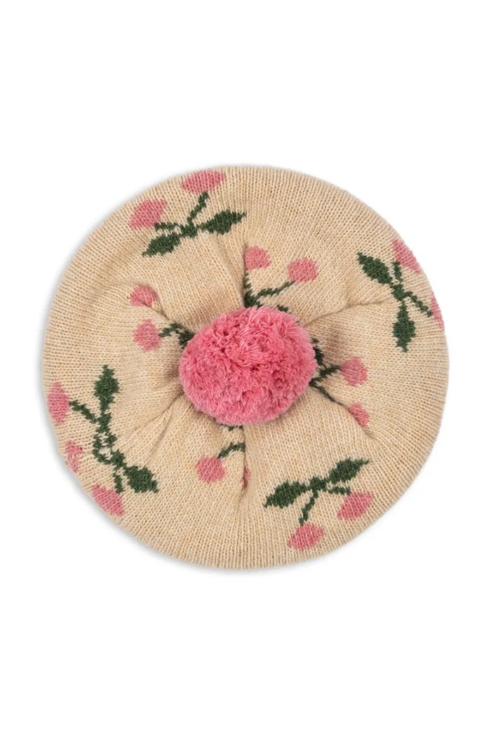 Konges Sløjd Beretka za djecu s vunom BELOU BERET KS105905.9BY2 bež AW26