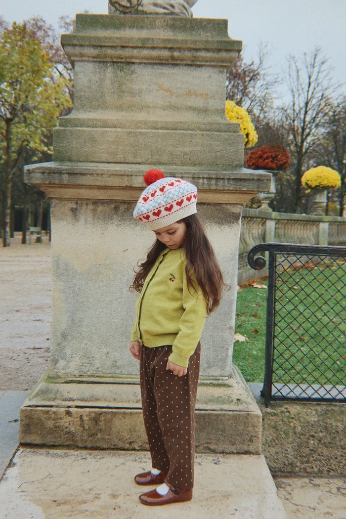 Konges Sløjd Beret dziecięcy z wełną BELOU BERET KS105905.9BY2