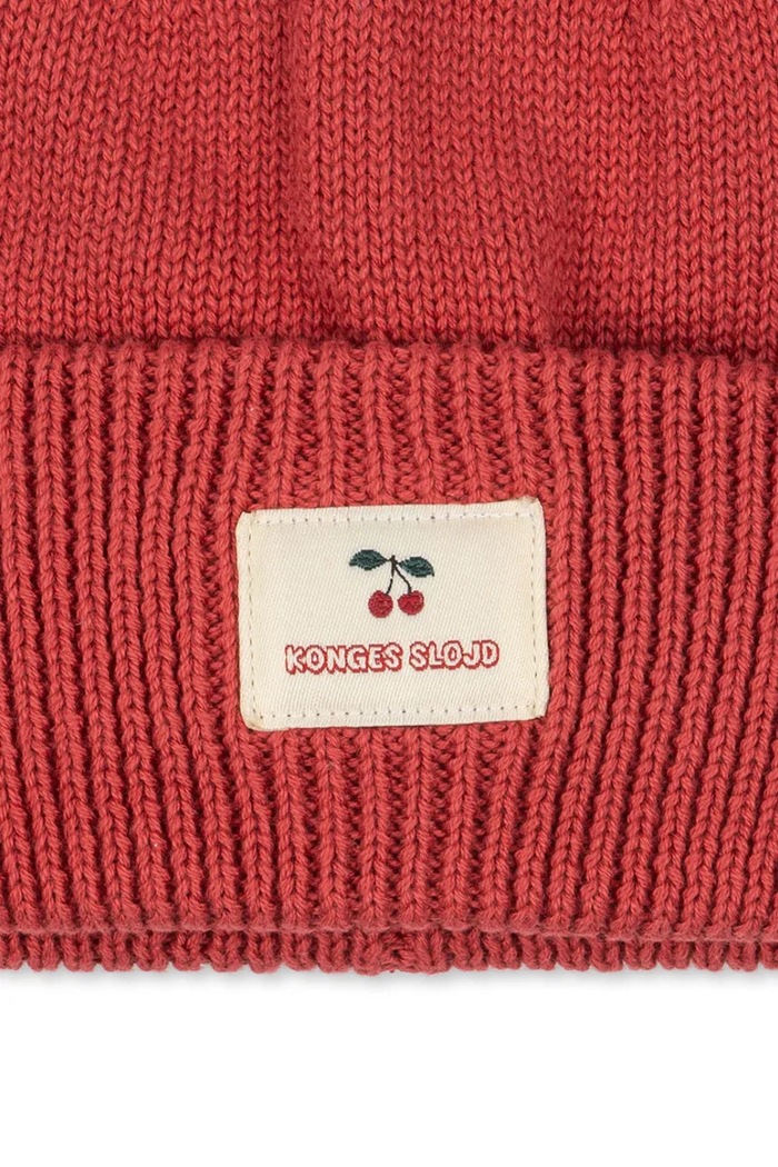 Dziewczynka Konges Sløjd Czapka beanie dziecięca bawełniana AVELY BEANIE KS105688.G.9BY2 różowy