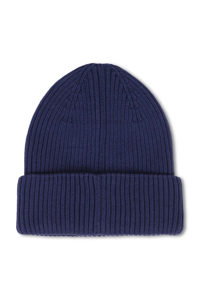 HUGO Pletená čepice dětská bavlněná G01325.56.58 námořnická modř AW26