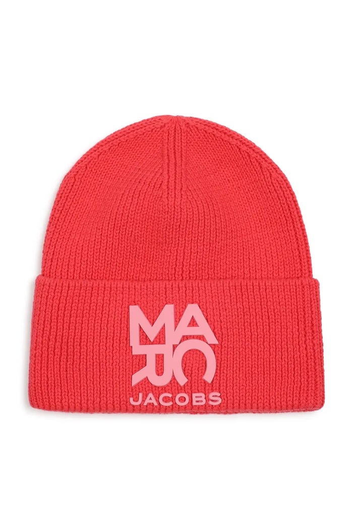 MARC JACOBS Czapka beanie dziecięca bawełniana różowy W61097.50.56