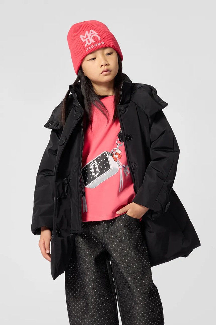 Czapka beanie dziecięca bawełniana MARC JACOBS W61097.50.56 różowy
