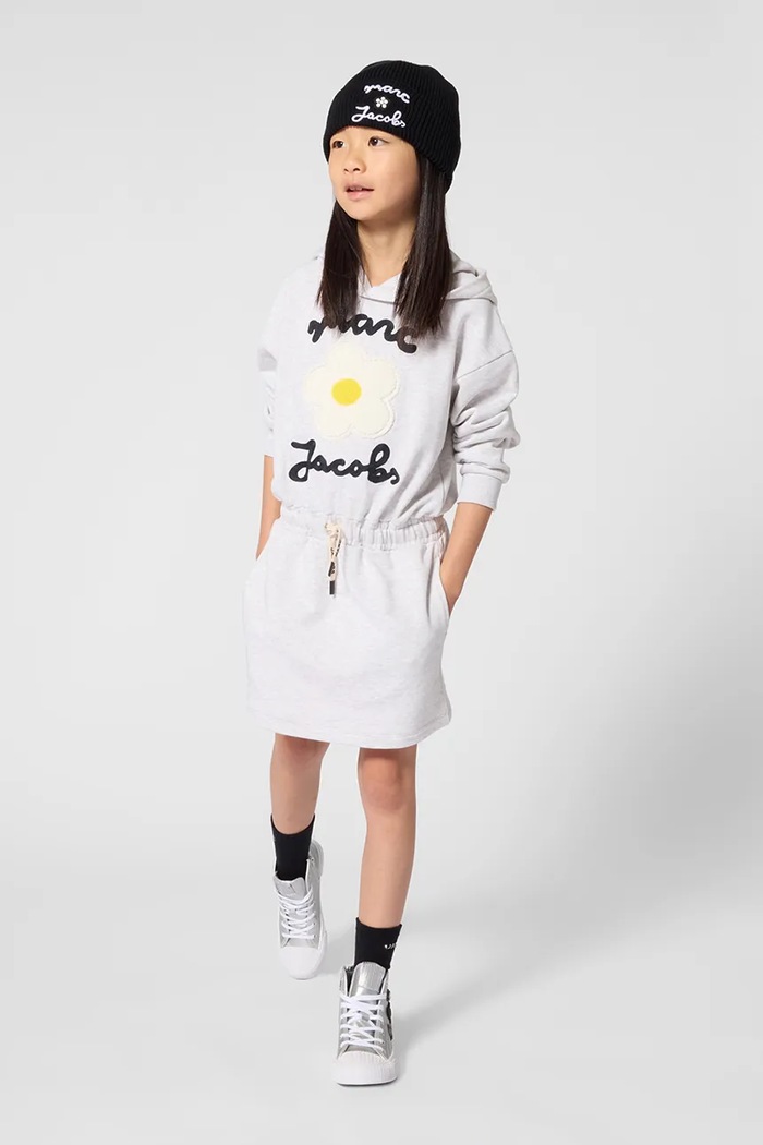 Czapka beanie dziecięca bawełniana MARC JACOBS czarny W61087.50.56