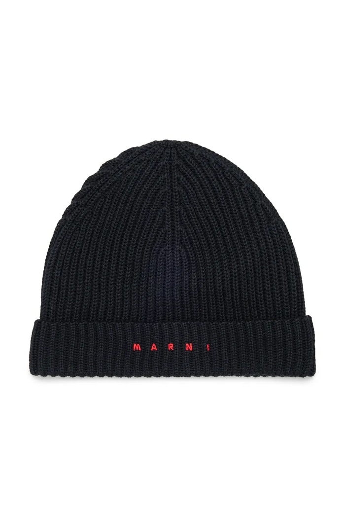 Marni Czapka beanie dziecięca czarny M02035.M00YZ