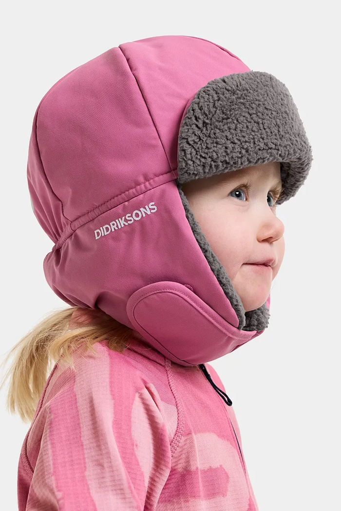 Didriksons Czapka uszatka dziecięca BIGGLES CAP 7 różowy 506340