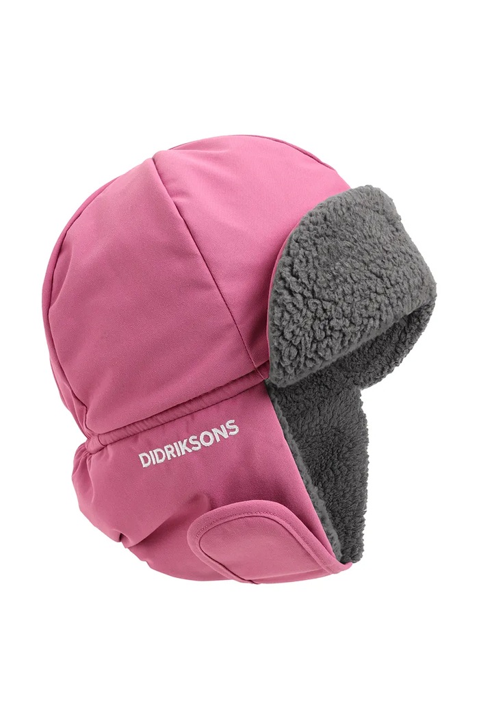 Didriksons Czapka uszatka dziecięca BIGGLES CAP 7 506340 różowy AW26